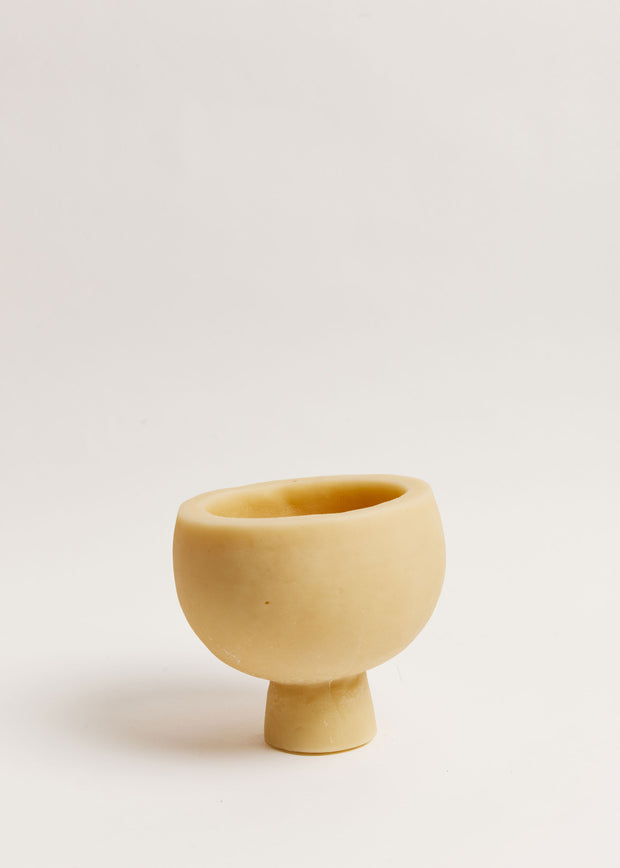 Small Keystone Beeswax Bowl Candle