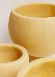 Small Keystone Beeswax Bowl Candle