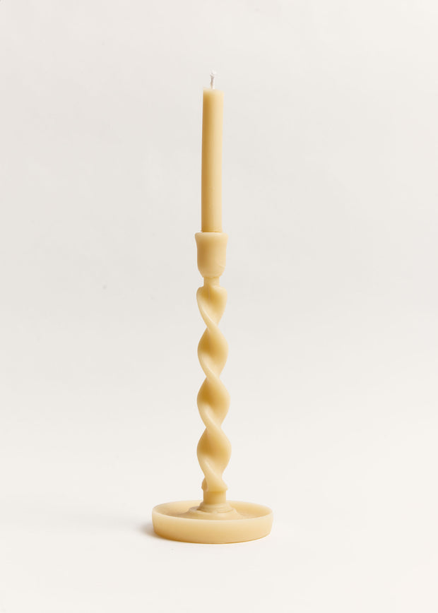 Large Twistie Beeswax Candle